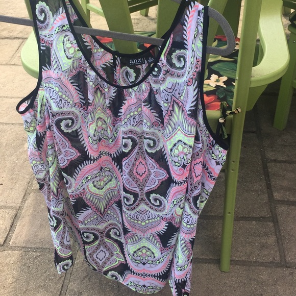 Ana Sleeveless Sheer Blouse - Picture 1 of 3